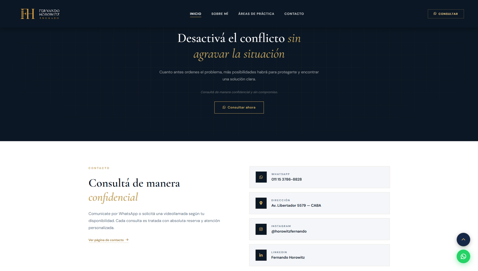 Sobre Mí — Dr. Fernando Horowitz