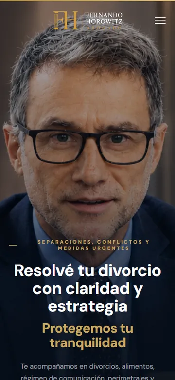 La web de Dr. Fernando Horowitz en el celular