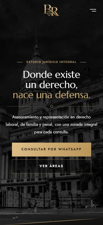 La web de Dr. Ramiro Ramirez en el celular